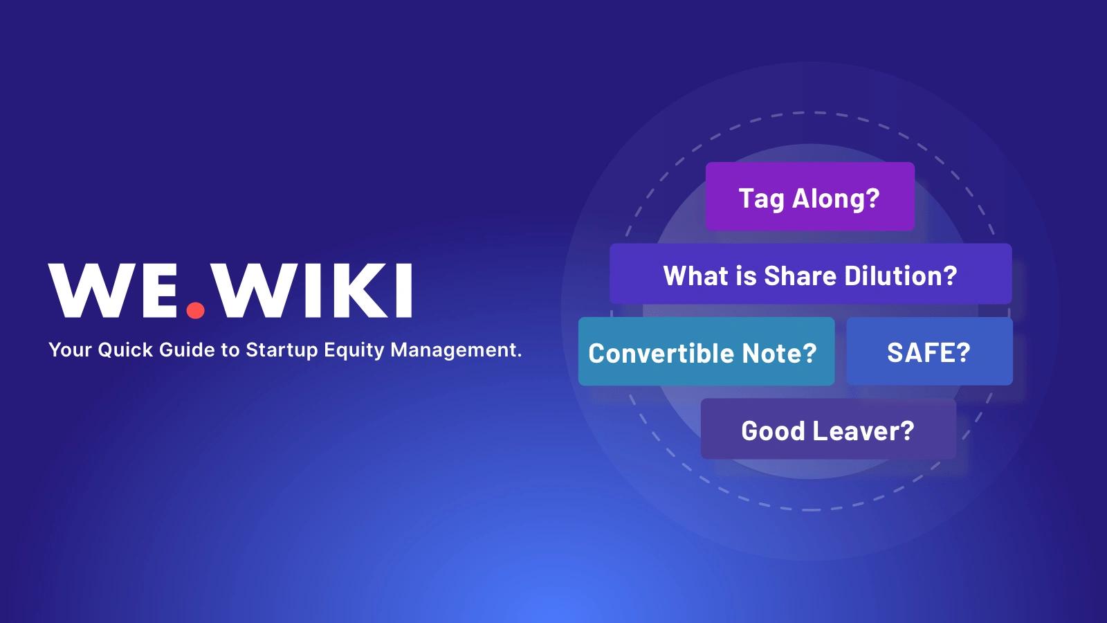 WE.WIKI: The Founders Quick Guide to Equity Management